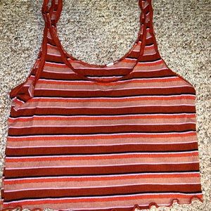 Striped cropped cami